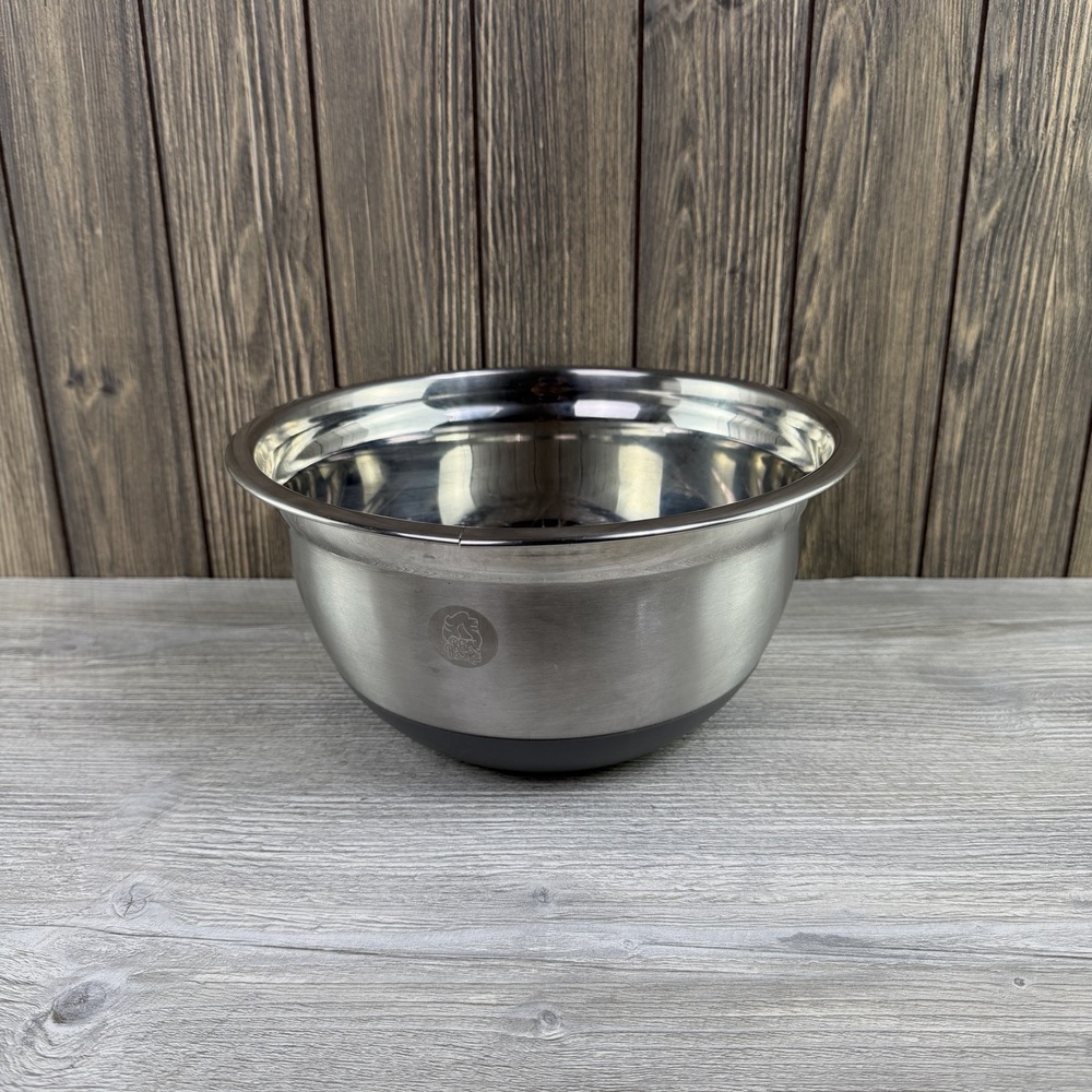 Royal Prestige Stainless Steel Mixing Bowl 9.5" Gray Non Slip Base READ